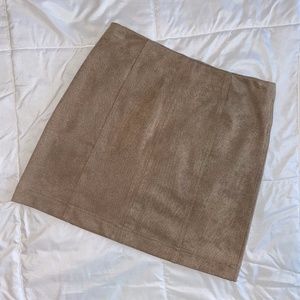 Vestique Faux Suede Mini Skirt